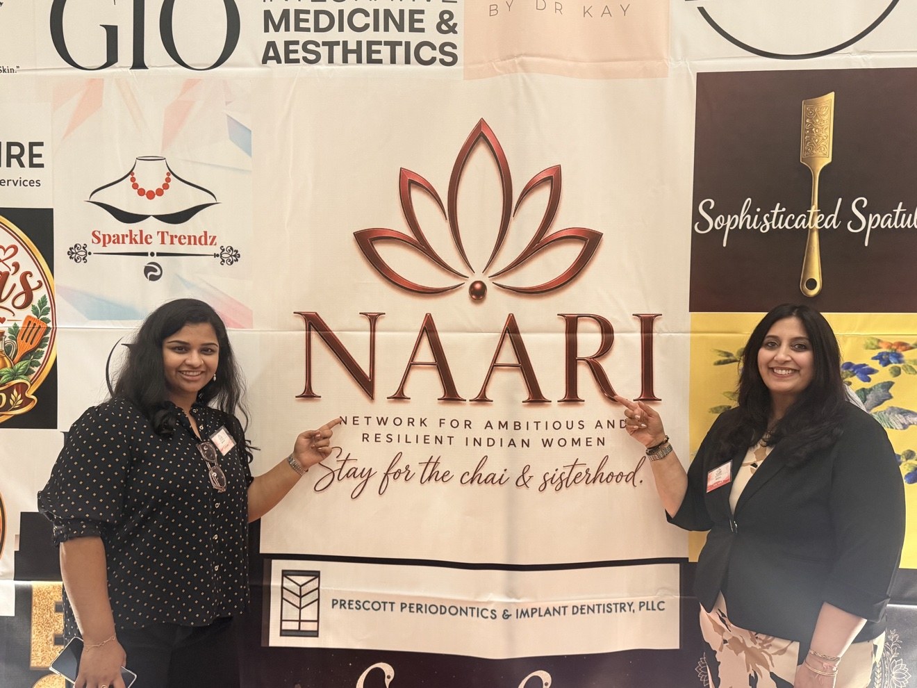 Two members of NAARI's South Asian women's community at Rise & Connect