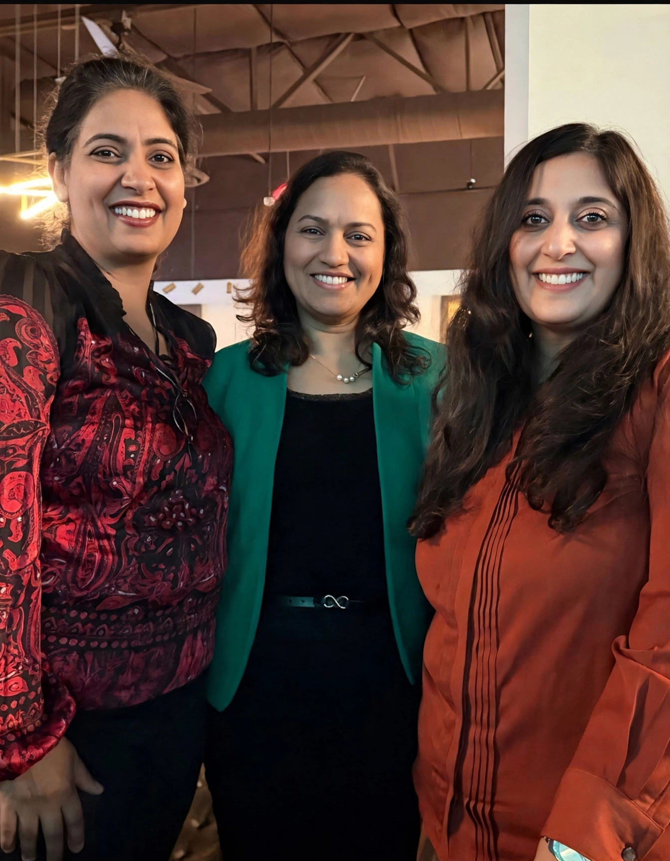Sejal Chaturvedi with two NAARI sisters